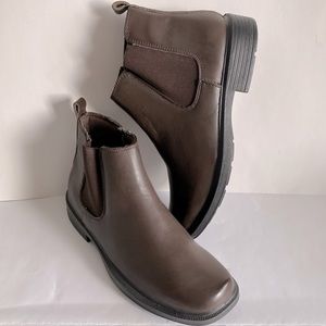 Soft Stags Haband Mens Brown Leather Ankle Boots Zip Lightweight Booties 8